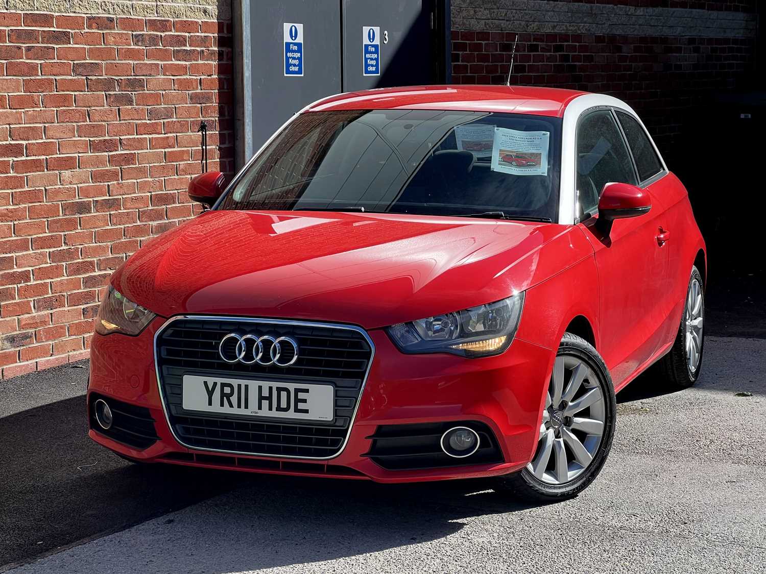 2011 [YR11 HDE] Audi A1 1.4 TFSI (petrol) Sport 3-door hatchback in red, 6-speed manual gearbox, - Image 2 of 7