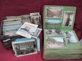Postcards - mainly early XX Century to include photographic, topographical, transport, in period