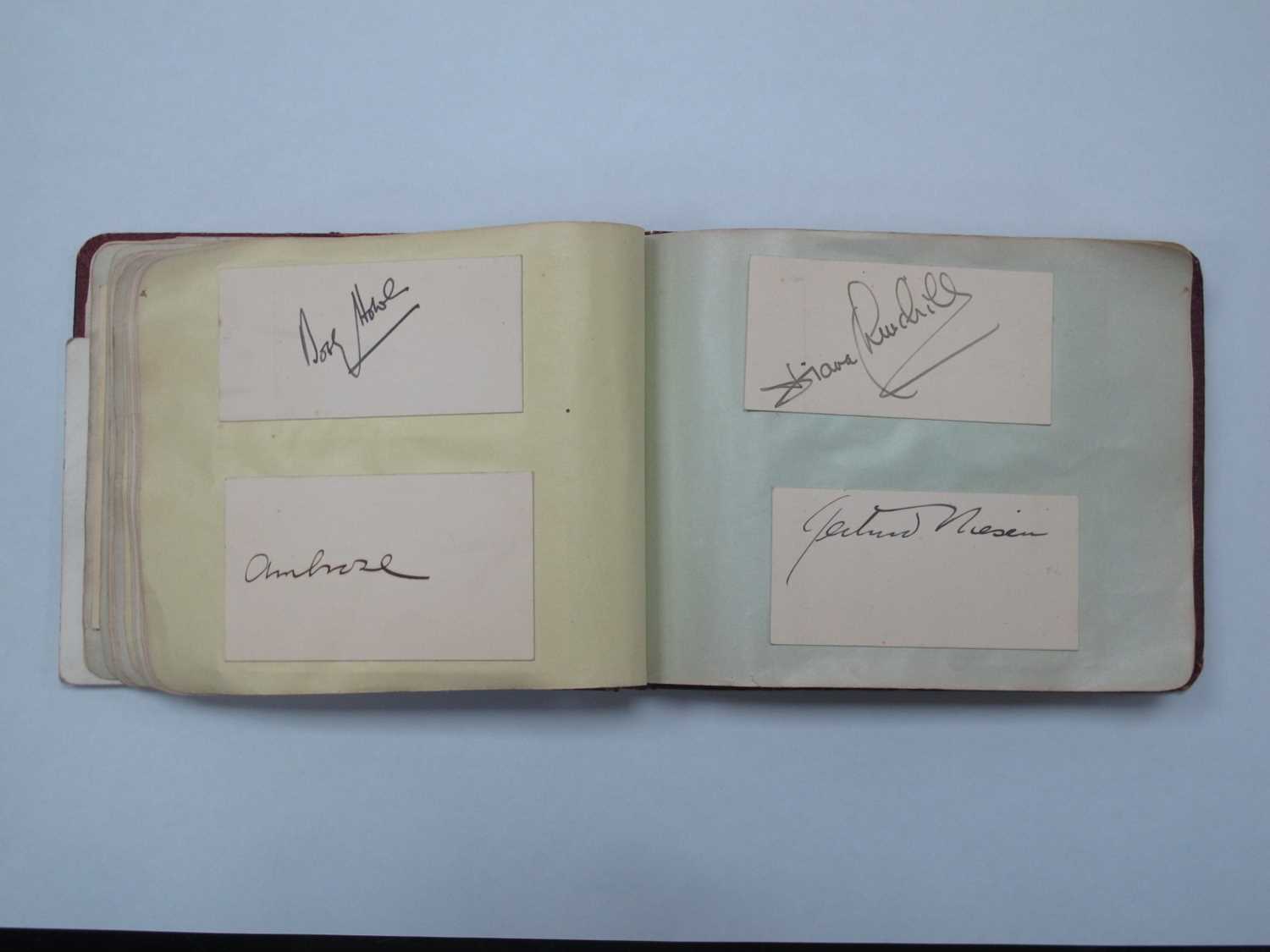 Autographs - Wilfred Bramble. Stanley Holloway, George Formby, Arthur Askey, Tommy Handle, Max - Image 8 of 15