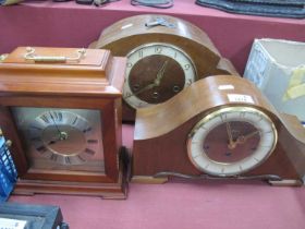 Hermle and One Other Westminster Chimes Mantle Clocks, carriage clock. (3).