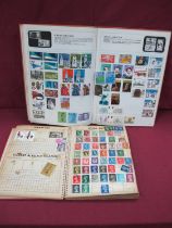 Stamps; A World Stamp Collection, housed in two junior albums