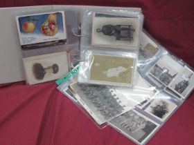 Postcards - Military themed from WWI and WWII, Palestine, group and single figural shots, planes,