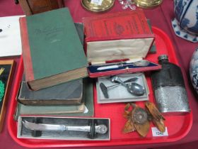 General Gazetteer 1823, Rotherham Annual 1925, other publications, carved wooden cased inkwell,