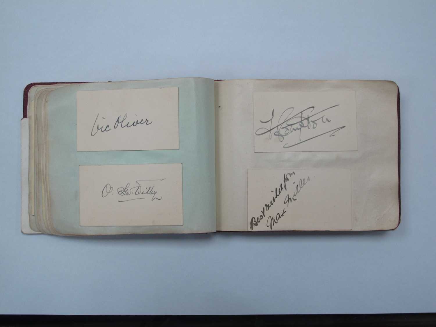 Autographs - Wilfred Bramble. Stanley Holloway, George Formby, Arthur Askey, Tommy Handle, Max - Image 3 of 15