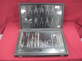 Two Cased Sets of Tech Drawing Instruments.