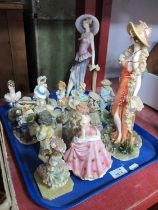 Regency Fine Arts 'A Day at The Races' Figure 29cm high, other resin figures:- One Tray.