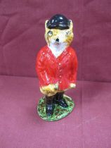 Anita Harris 'Foxy Gent Figure, limited edition No 6/14, gold signed, 15.5cm high.