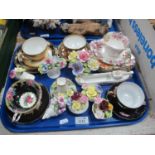 Noritake, Paragon and Doulton Cabinet China, floral posies:- One Tray. Floral Posies with some small