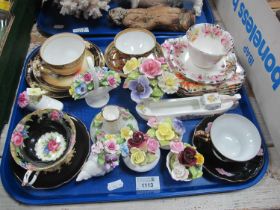 Noritake, Paragon and Doulton Cabinet China, floral posies:- One Tray. Floral Posies with some small