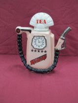 Paul Cardew Petrol Pump Teapot, 26.5cm high.