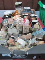 Lilliput Lane Model Buildings (x 20), Shorter, Sylvac and other character jugs:- One Box Most