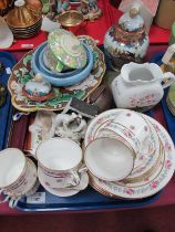 Aynsley Floral Tea Ware, of nineteen pieces, Fairing Derby jam dish, Cauldon posy ring, other