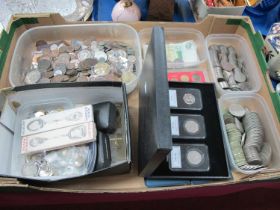 Large Collection Of GB And World Coinage, including commemorative Crowns, Royal Mint Queen's