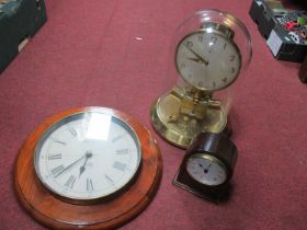 Junghans ATO Clock Under a Glass Dome, Carriage Clock Co wall clock, etc:- One Box