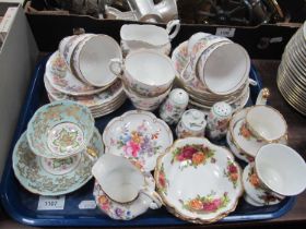 Paragon 'Country Lane' Teaware, of twenty pieces, Albert 'Old Country Roses', Derby, Spode, etc:-