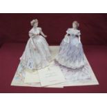 Royal Worcester Figurines 'The Last Waltz' and 'Sweetest Valentine' each limited edition of 12.500