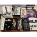 Modern Ladies and Gent's Wristwatches, including matching watch and bracelet set, his/hers etc,