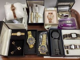 Modern Ladies and Gent's Wristwatches, including matching watch and bracelet set, his/hers etc,