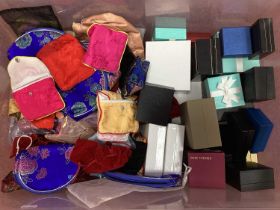 A Quantity of Jewellery Pouches and Boxes :- One Box