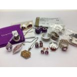 A Collection of "925" TGGC Jewellery, including Anahi ametrine earrings, of "octagon" shape, to