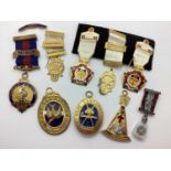 Masonic Interest - Jewels including enamel 'East Lancashire Masonic Benevolent Institutio