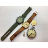 Modern Rotary 'Swiss Commando' Military Style Gent's Wristwatch, (case back detached); Gemius Army