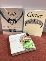 Books - Art Deco Jewelry [Sylvie Raulet]; Cartier [Hans Nadelhoffer]; Tiffany Colored Gems [John