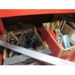 Weller Soldering Gun (untested - sold for parts only), hammers, spanners, Record G clamps,