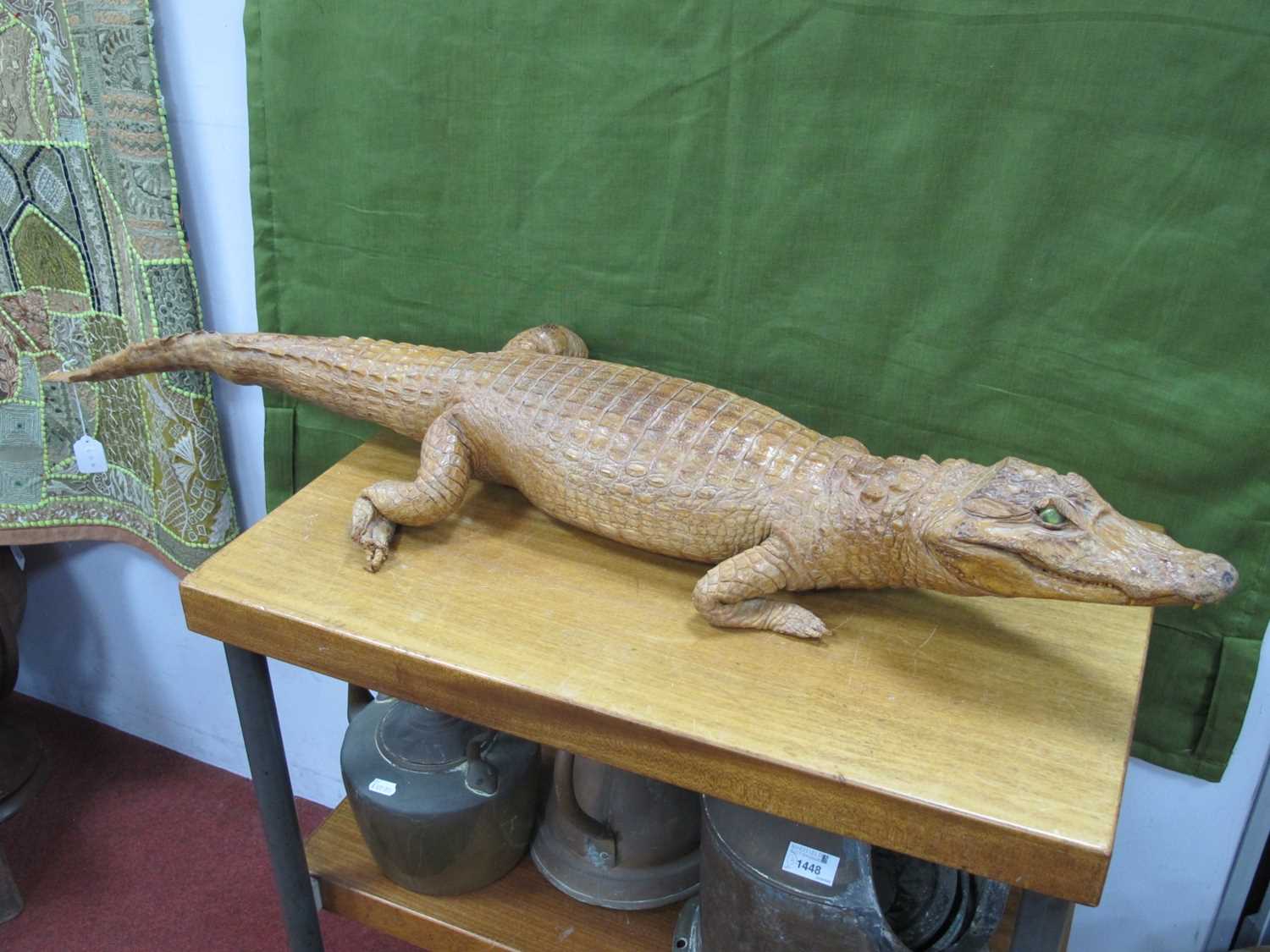 Taxidermy - Cayman Aligator, approximately 117cm long.