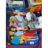 Sindy Doll, circa 1960's, others, vintage clothing:- One Box and One Tray some marks to hands and