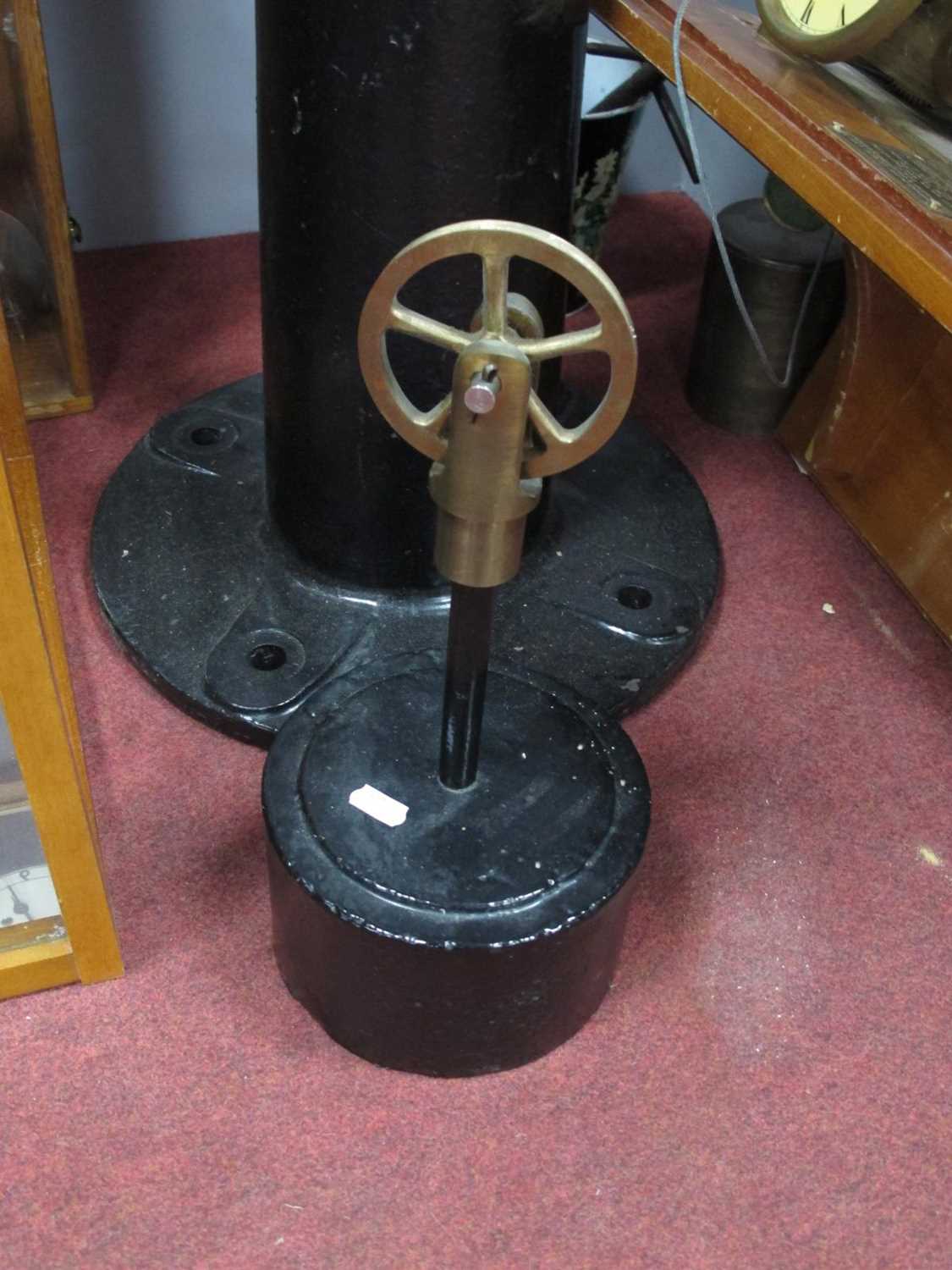 Kirkstall Power Station Reserve Feed Water Tanks Level Recorder, 1963 in brass and iron with glass - Image 3 of 7