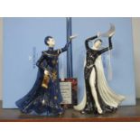 Wedgwood Galaxy Collection Figurines 'Queen of the Night', 29.5cm high and 'The Governor', each