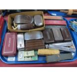 Shaving Memorabilia - three cased strops, including 'Kleins Army Strop', 'The Graduating Strop -