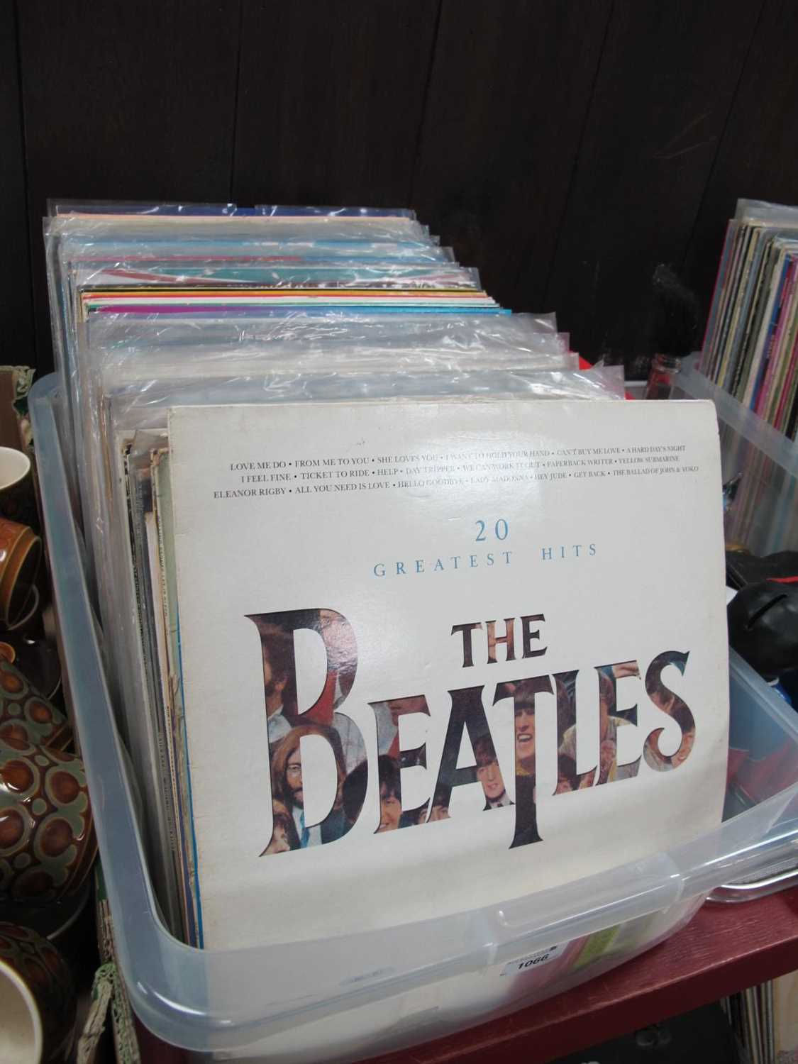 Approximately 100 LPs, to include albums by Beatles, Rolling Stones, Searchers, Johnny Nash,