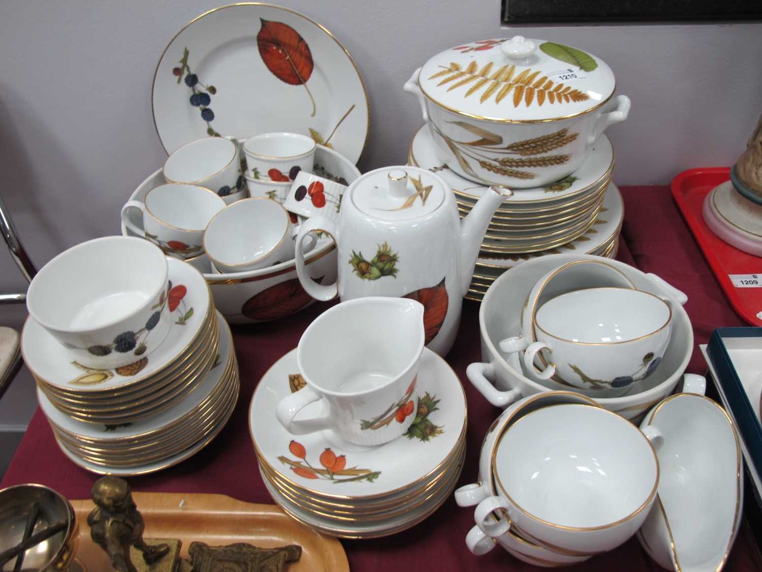 Royal Worcester 'Wild Harvest' Pattern Dinner Ware, including coffee pot, tureens, etc, - Image 2 of 2