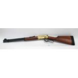 Walther Winchester Style Lever Action .177 Air Rifle, with coaching scene to brass lock plate,