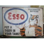 Esso Metal Wall Sign 'Put a Tiger in Your Tank'. 50 x 70cm.