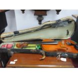 Chinese Violin Sweet Tone, with an earlier bow, accessories and case.