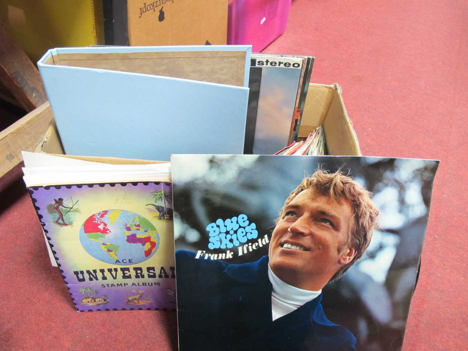 33 and 45 RPM Records, mainly Frank Ifield. UK and World stamps.