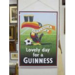 Guinness Metal Wall Sign 'Loveyl Day For a Guinness', 70 x 50cm.