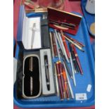 Pens - Courvoisier, Parker, Cross, etc:- One Tray