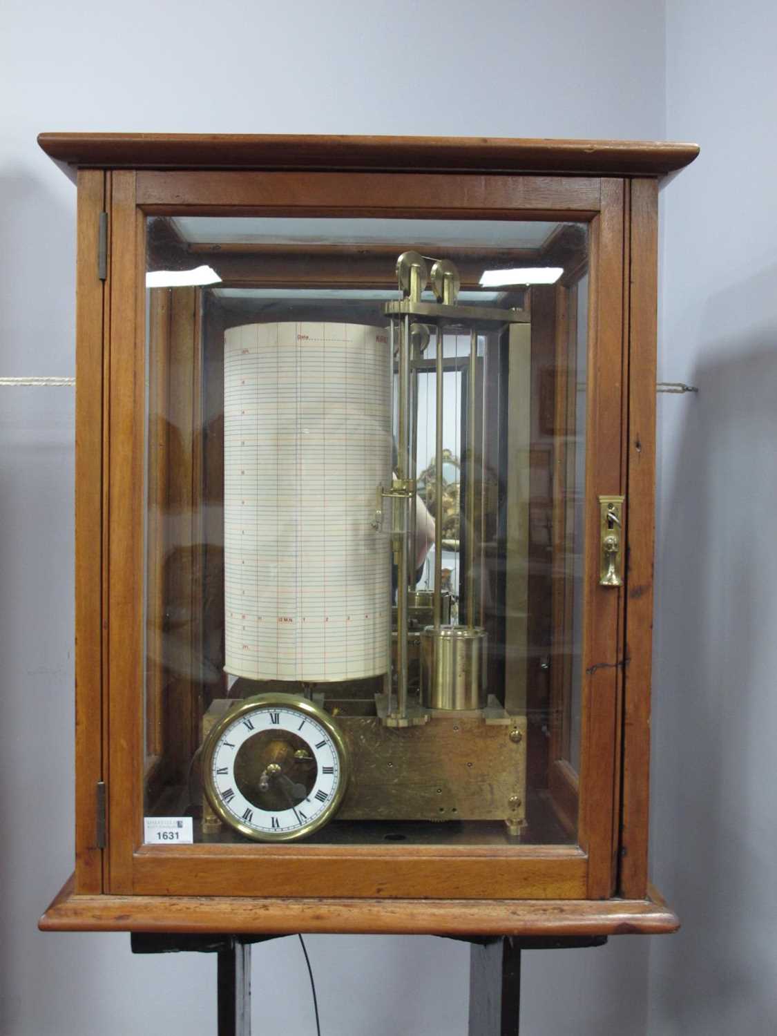 Kirkstall Power Station Reserve Feed Water Tanks Level Recorder, 1963 in brass and iron with glass - Image 6 of 7