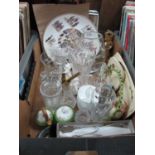 Brass Candlesticks, shell cases, glassware, trinket pots, mortar and pestle, George Cunningham,
