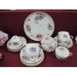 Royal Worcester 'Roanoke' China Tea Ware, of twenty-one pieces.