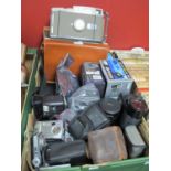 Voightlander, Kodak, Samsung and other cameras, Sigma lenses, Polaroid 800, etc:- One Box.