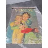 Vintage Advertising; Virol Poster, circa mid XX Century, featuring mother and child under warm light