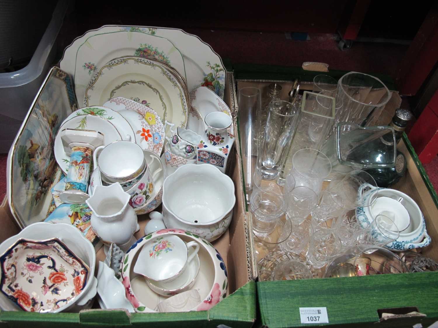 Falcon Trinket Ware, Masons, Aynsley, other ceramics, glassware:- Two Boxes. - Bild 2 aus 2