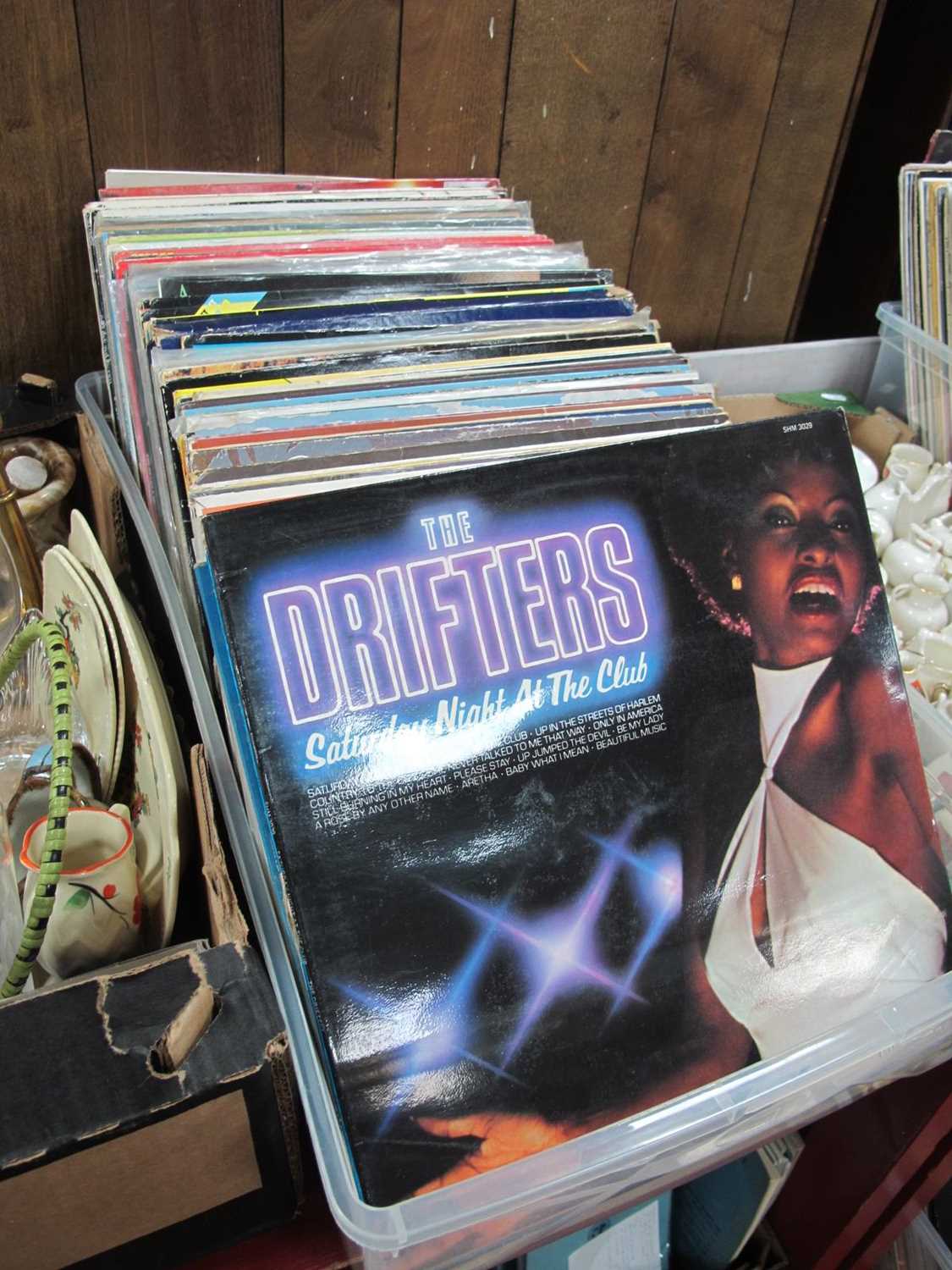 Over 100 LPs, artists include Drifters, Brook Benton, Average White Band, Diane Ross, Stevie Wonder,