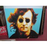 After George Ioanou, 'Increase the Peace' John Lennon', giclee print on canvas, dated 2004 signed