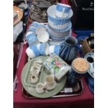 Early XX Century Blue and White China Tea Service, Wedgwood Jasperware, crested ware, stoneware jug,